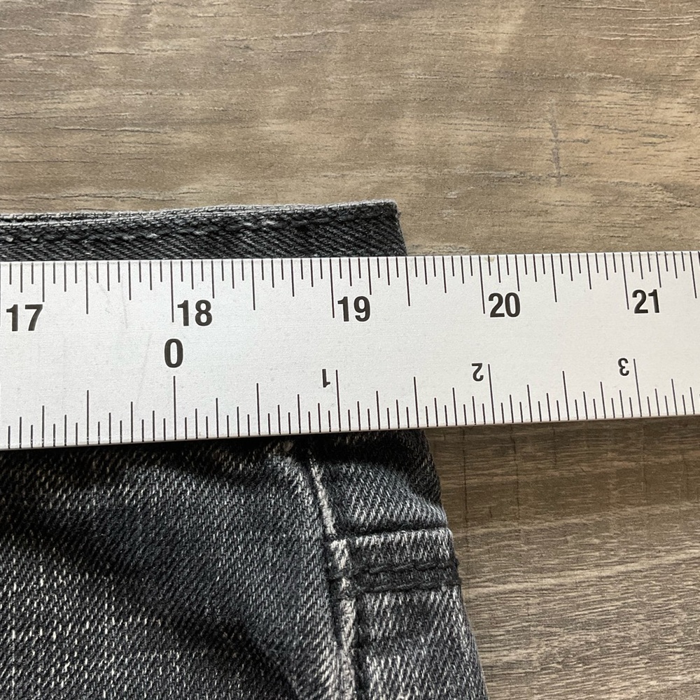 38x34 Akademiks Tailored Fit Jeans Men’s Washed Black Denim Embroidered Pockets - Picture 6 of 12